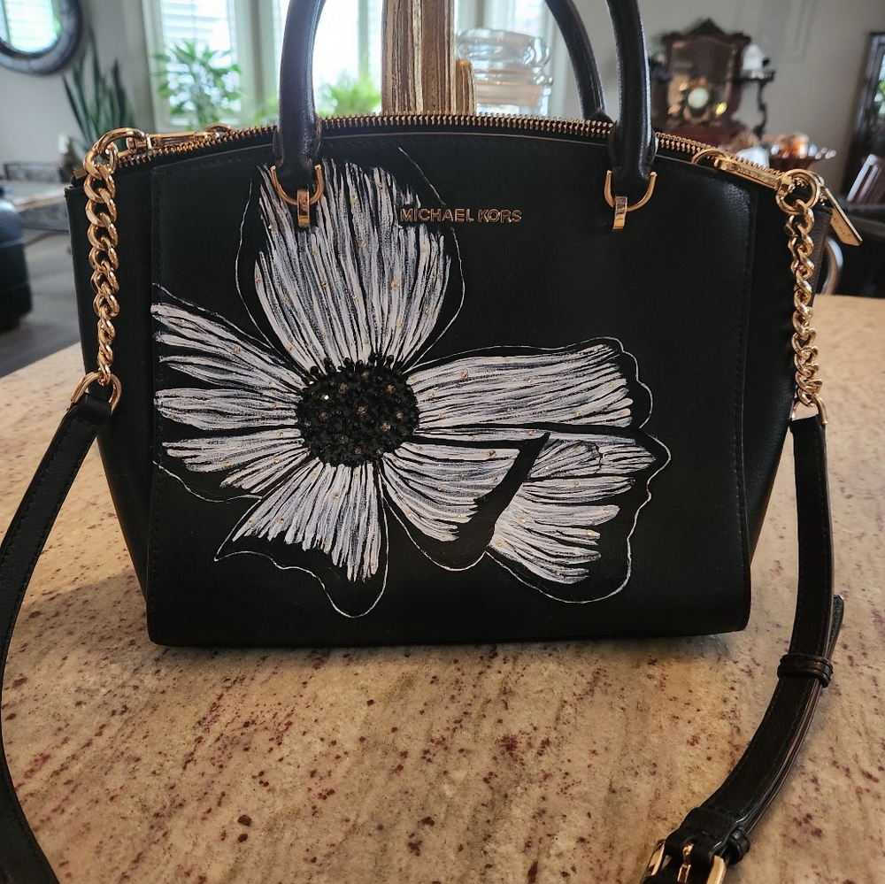 Michael Kors handpainted purse